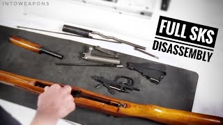 SKS Disassembly  Full Break Down Time Lapse [upl. by Htebiram865]