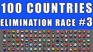 100 Countries Elimination Marble Race 3 in Algodoo \ Marble Race King [upl. by Childs759]