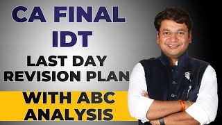 IDT CA Final LDR  Last Day Revision Strategy  For Nov 2022  CA Yashvant Mangal [upl. by Adnawat]