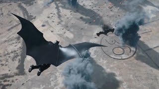 The Flash  Batman’s Batwing Crash amp Fight with Kryptonian  Michael Keaton [upl. by Yenal277]