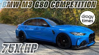 75X HP BMW M3 G80 Competition Stage 2  Dragy 14 Test run on the Street by Dragy Motorsports [upl. by Ardnu]