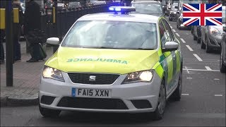 Amvale ambulance car responding with siren and lights [upl. by Annairba]