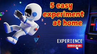 5 Easy Science Experiments to do at home [upl. by Barra]