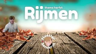 Rijmen  Thema herfst  Bewegend leren met Meester Sander [upl. by Hildebrandt]