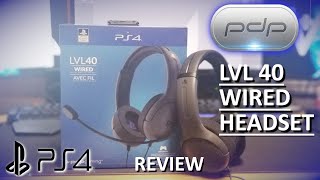 PDP LVL 40 Wired Headset Review PS4 [upl. by Conan]