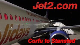 Jet2 Flight  Corfu Greece to London Stansted  Boeing 737800 [upl. by Droffilc]