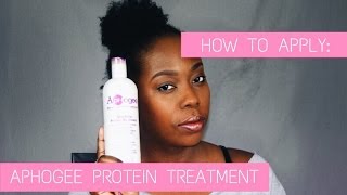 How To Apply Aphogee TwoStep Protein Treatment  Natural Hair [upl. by Haggerty]