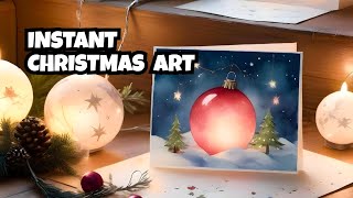 Create a Magical CHRISTMAS Watercolor Scene in Minutes [upl. by Lukash404]