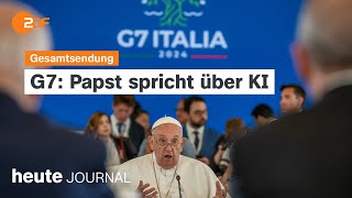 heute journal v 140624 Papst bei G7Gipfel Friedensbedingungen Putin Ostseeratstreffen english [upl. by Merriam571]