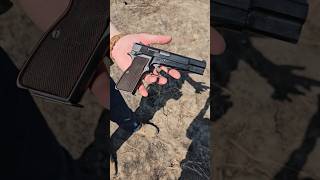 Browning Hi Power handgun pistol browninghipower ww2 9mm shoot shooting idaho history edc [upl. by Ettennahs]