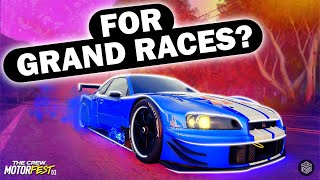 SHOULD YOU USE THIS R34 FOR GRAND RACES  The Crew Motorfest Daily Build 212 [upl. by Fryd]