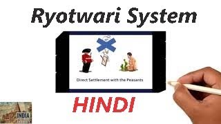 Ryotwari System  Land Revenue System In British India  HINDI [upl. by Aeuhsoj]