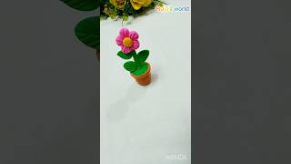 Diy clay flower pot shorts video shortviralvideo [upl. by Chatwin695]