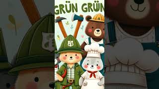 Grün Grün Grün sind alle meine Kleider new song kidssong kinderlieder green happykids песня [upl. by Nacnud]