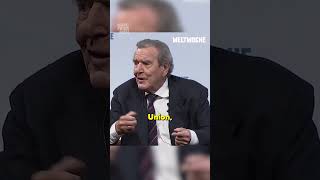 Gerhard Schröder „Seit wann wird man wegen Friedensinitiativen gescholten in diesem Landquot 😤 [upl. by Idoj]