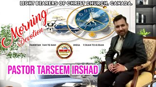 🔴 LIVE  MORNING DEVOTION  PASTOR TARSEEM IRSHAD  SHAELOKH TV INTERNATIONAL  21112024 [upl. by Fern]