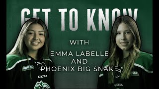 Get to know Interview with Emma Labell and Phoenix Big Snake [upl. by Aroel]