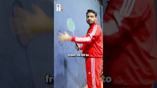 backhand grip mastering of defense  Badminton training [upl. by Dygal]