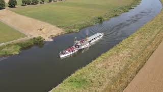 Raddampfer Kaiser Wilhelm auf der Weser [upl. by Llertnor]