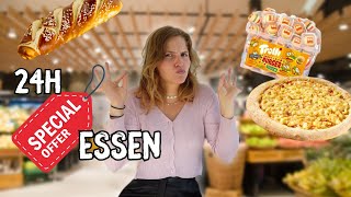 24h NUR von reduzierten 🛒 Lebensmitteln leben 🍕 aber warum ist das so teuer 🥺😱 [upl. by Amarillas]