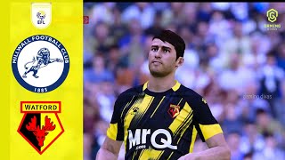 Millwall v Watford Highlights  EFL Championship 202425 [upl. by Aikrehs]