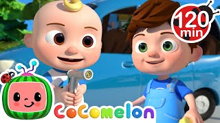 Car Wash Time with JJ  CoComelon  Animals for Kids  Sing Along Songs for Kids [upl. by Naeruat]