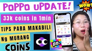 MAY BAGO SA POPPO LIVE 30K COINS AGAD IN JUST 1 MINUTE  TIPS PARA MAKAMURA SA POPPO COINS [upl. by Iow]