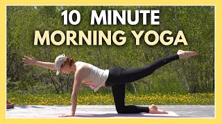 10 min Morning Yoga Flow  Sweet amp Gentle Morning Yoga Routine [upl. by Caprice]