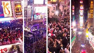 New Years Eve Times Square Celebrations amp Aftermath EarthCam Live [upl. by Alenoel279]