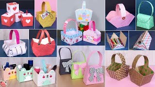 11 DIY Paper Basket  Multi Use Paper Basket For Chocolates amp Gifts [upl. by Cirdahc349]