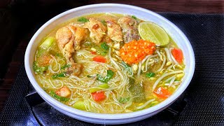 SOTO AYAM BUMBU SEDERHANA NIKMAT RAHASIANYA DUA BAHAN INI [upl. by Iznyl494]