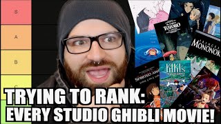 TRYING TO RANK EVERY STUDIO GHIBLI MOVIE TIER LIST [upl. by Biebel]