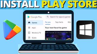 How to Download amp Install Play Store on Windows Laptop  PC [upl. by Donnenfeld970]