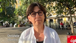 Grève nationale du 29 octobre 2024 contre le PLFSS  interviews de travailleuses de la santé [upl. by Bensen]