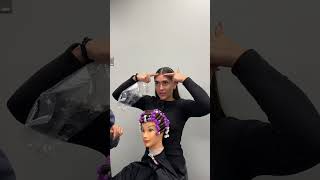 PART 2 perming 101 beautyschool permwrap hair saloneducation cosmetology hair hairtips [upl. by Yalhsa]