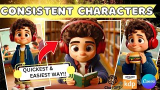 Create Consistent Characters for your Childrens Story Book in MINUTES EASIEST Method [upl. by Jonas]