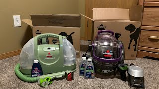 Bissell SpotClean Pet Pro Cleaner vs Bissell Little Green Machine [upl. by Aridatha]