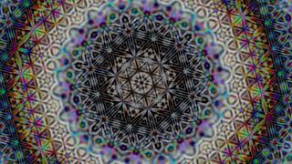 FRACTAL FLOWER OF LIFE SACRED GEOMETRY THETA DELTA BINAURAL BEAT MEDITATION 4HZ [upl. by Aicek]