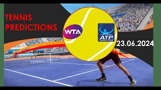 Tennis Predictions TodayATP HalleATP MallorcaWTA EastbourneWTA BirminghamTennis Preview [upl. by Sollars]