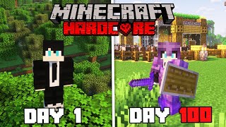 I Survived 100 Days in Hardcore Minecraft [upl. by Nimaynib]