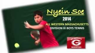 Nyein Soe College Tennis Recruiting Video 2014  2015 Season [upl. by Ardaid853]