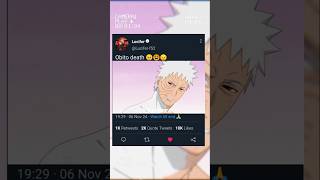 Obito death 😔😫🥺anime naruto shorts [upl. by Orhtej334]