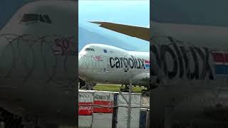 Boeing 747400 Cargolux Landing [upl. by Nyahs241]