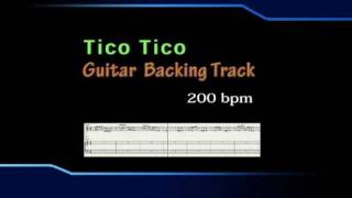 Tico Tico Guitar Backing Track 200bpm [upl. by Kacie]