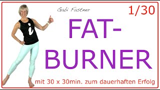 130 🍓30 min FatburnerKurs  ca 300 Kcal verbrennen 2200 Schritte  ohne Geräte im Stehen [upl. by Kowatch]