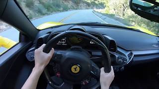 Ferrari 458 in the mountain POV [upl. by Skiba702]