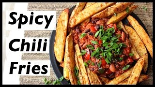 Vegan Spicy Quinoa Chili Fries  Collab with Thewackyteen ✰ [upl. by Anisirhc]