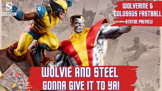 Sideshow Statue Preview Colossus and Wolverine Fastball Special xmen97 avengers marvellegends [upl. by Atinreb]