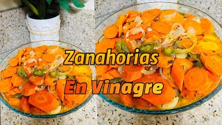 Zanahorias en vinagreEn Escabeche [upl. by Ynahirb181]