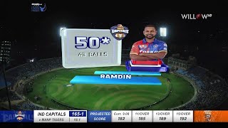 Denesh Ramdin 64 runs vs Manipal Tigers 12th Match  Manipal Tigers vs India Capitals [upl. by Nahsaj656]